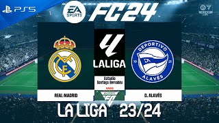 FC 24 Real Madrid vs Alaves  La Liga 2024  PS5 [upl. by Miyasawa]