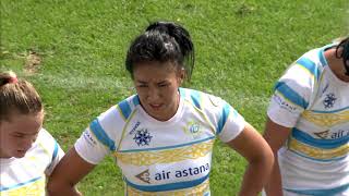 Kazakhstan v Singapore Asia Rugby Womens Sevens Series Korea 7s [upl. by Aeel]