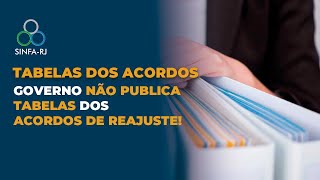 Governo NÃO PUBLICA TABELA dos ACORDOS de REAJUSTE [upl. by Yecies588]