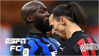 Zlatan Ibrahimovic vs Inter Milan  Lukaku fight goal and a RED CARD in Milan derby  ESPN FC [upl. by Lowrance]