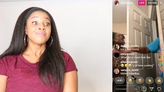 NICOLE TV VS HER MOM ON IG LIVE 82319  Reaction [upl. by Airam248]