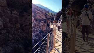 Dangerous El Caminito del Rey Malaga Spain  cliff hike hike spain elcaminito cliff malaga [upl. by Egroej]