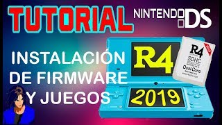 Tutorial R4 NDS Instalación de firmware y juegos MUY FÁCIL 2019  KX [upl. by Otanod239]