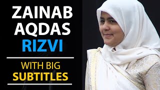 What A Speech By Syeda Zainab Aqdas Rizvi  With Big Subtitle  Ivy Day Student Speech [upl. by Melina702]