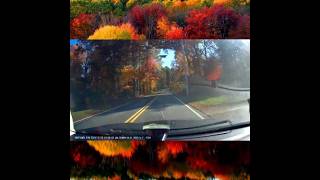 Fall Leaves Drive through Massachusetts  Autumn in New England [upl. by Yssirc265]