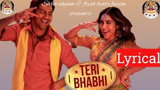 Teri Bhabhi  Coolie No1  audio lyrical Varun Dhawan Sara Ali Khan  Javed  Mohsin Ft Dev N [upl. by Inesita]