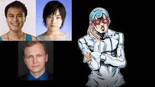 Anime Voice Comparison Ghiaccio Jojos Bizarre Adventure [upl. by Adnylam]