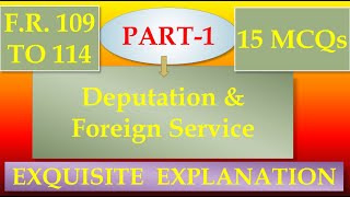 Deputation amp Foreign ServicePart1 [upl. by Lehsar]