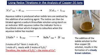 Using Redox Titrations in the Analysis of Copper II Ions A2 Chemistry [upl. by Sseb]