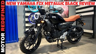 All New Yamaha FZ X Metallic Black 2024 Model Review  On Road Price Colors Mileage amp Exhaust [upl. by Cath]