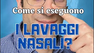 Vi mostro come eseguire un corretto lavaggio nasale [upl. by Arahas]