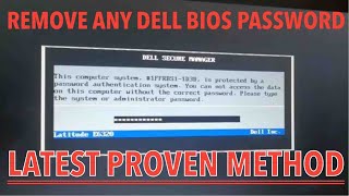 SOLVED UNLOCK ANY DELL BIOS PASSWORD REMOVE amp RESET ALL MODELS  LATITUDE  INSPIRON [upl. by Donnamarie]