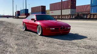 1991 BMW 850i Driving [upl. by Delmor198]