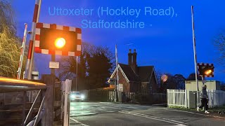 Uttoxeter Hockley Level Crossing Staffordshire [upl. by Chelsy]