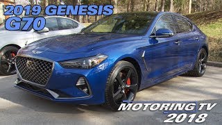 2019 Genesis G70  Motoring TV [upl. by Trotter]