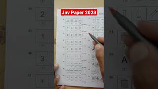 29 April jnv Paper 2023 Entrance jnvpapersolutionExam [upl. by Naleag]