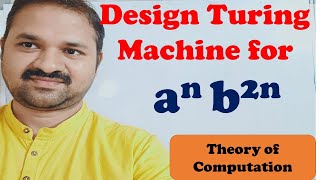 Turing Machine for an b2n  Design  Construct  TOC  FLAT  Theory of Computation [upl. by Hilary79]