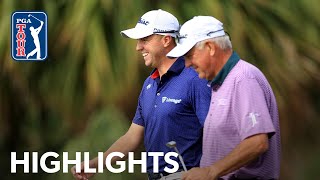 Justin and Mike Thomas shoot 15under 57  Round 1  PNC Championship  2022 [upl. by Morvin]