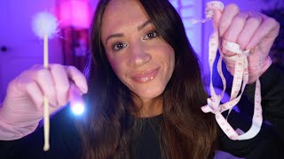 ASMR  Inspecting Your Face measuring freckle counting face touching [upl. by Lorollas]