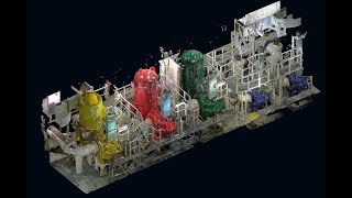 3D Laser scanning large Crude Oil Tanker pump room for retrofit [upl. by Ettenyar]