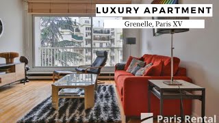 Paris Rental Apartment Tour  Grenelle Paris 15th  PARISRENTAL  REF 43693 [upl. by Yclehc]