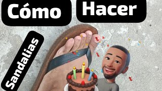 quotCómo hacer SANDALIAS de cuero con plantillas hortopedicas para hombres y mujer [upl. by Tace289]