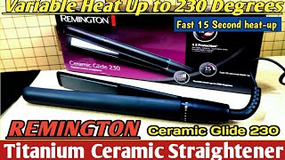 Remington Ceramic Hair Straightener Seamless Design and Great Quality Model Number S3700 [upl. by Ydnirb]