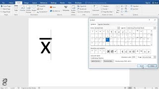 How to type XBAR in word [upl. by Lazare]