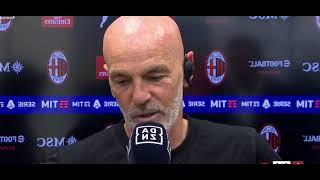 PIOLI saluta emozionato post Milan Salernitana 33 con lacrime😭 [upl. by Rand944]