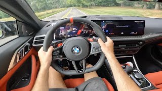 2025 BMW M4 Competition xDrive POV Drive Impressions and ASMR [upl. by Ahsinhoj663]