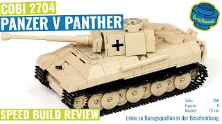 COBI 2704 Panzer V Panther 148  Speed Build Review [upl. by Mandel]