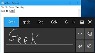 How to Use Handwriting Input on Windows 10 [upl. by Nisa]