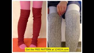 leg warmers knitting pattern [upl. by Mcspadden]