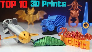 The Best 10 COOL Things To 3D Print [upl. by Peddada]