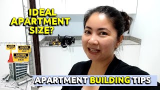 Apartment BUILDING Tips  Ideal Size of an Apartment  Retired OFW [upl. by Imeka]