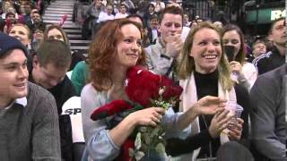 Rachel McAdams at the Raptors Game [upl. by Sion]