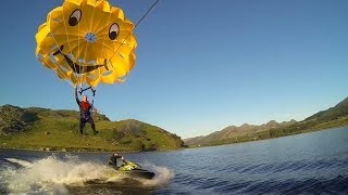 Jet Ski Parasailing fun SeaDoo  Norway  Ålgård [upl. by Vernon]