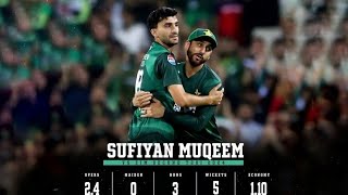 Sufiyan Muqeem 5 Wicktes  Pak vs Zim 2nd t20i [upl. by Hayott]