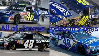 All of Jimmie Johnsons 83 Wins [upl. by Ijnek]