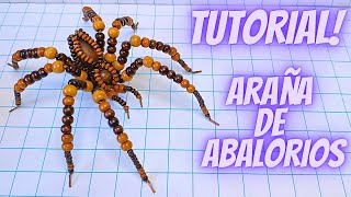 araña con abalorios y alambre [upl. by Ahsai]