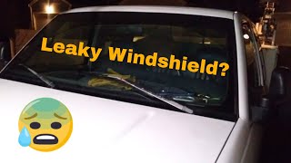 How to quickly and cheaply repair a leaking windshield using Permitex Flowable Silicone [upl. by Menon569]