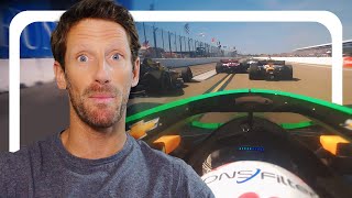 IndyCar Driver Reacts to St Petersburg Grand Prix  Romain Grosjean [upl. by Turnheim36]