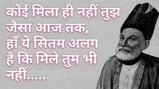 Best Mirza Ghalib Shayari  Ghalib Shayari  Hindi Shayari  Ghalib Quotes  Heart Touching Shayari [upl. by Festus]