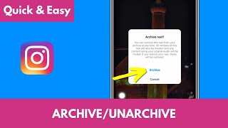 How to ARCHIVE and UNARCHIVE Instagram POST [upl. by Polivy]