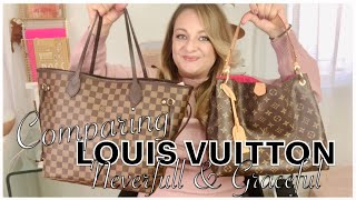 Comparison review of the Louis Vuitton Graceful vs Neverfull [upl. by Teeter]