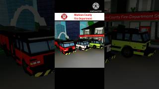 Variants of MCFD Quint roblox madisoncounty brookhaven firedepartment firetruck [upl. by Sitoeht]