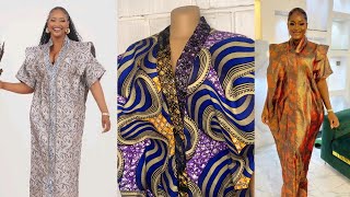 How to SEW PLEATED SHOULDER BUBU KAFTAN with COWL effect and OVERLAP Collar Strip [upl. by Evilc83]