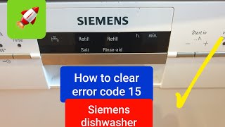 E15 Siemens dishwasher fix 🚀🔥 [upl. by Hekking]