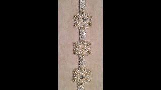 Christamas Star Bracelet Tutorial [upl. by Aneej]