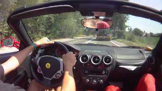 Ferrari F430 Spider test drive in Maranello [upl. by Lah533]